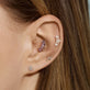 Pave Diamond Lightning Bolt Piercing Earring