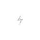 Pave Diamond Lightning Bolt Stud