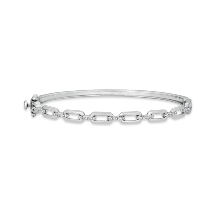 Pave Diamond Open Link Cuff