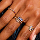 Pave Diamond Shape Ring