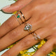 Pave Diamond Shape Ring