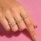 Pave Diamond Squared Ring