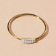 Pave Double Line Diamond Ring