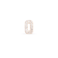 Diamond number stud earring