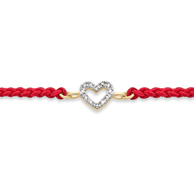 Pave Open Heart Bracelet