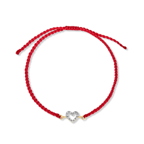Pave Open Heart Bracelet