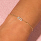 Pave Paperclip Figaro Bracelet