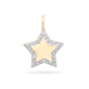 Pave Star Disc Necklace