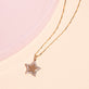 Pave Star Disc Necklace