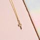 Pave Topaz Key Pendant