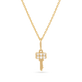 Pave Topaz Key Pendant