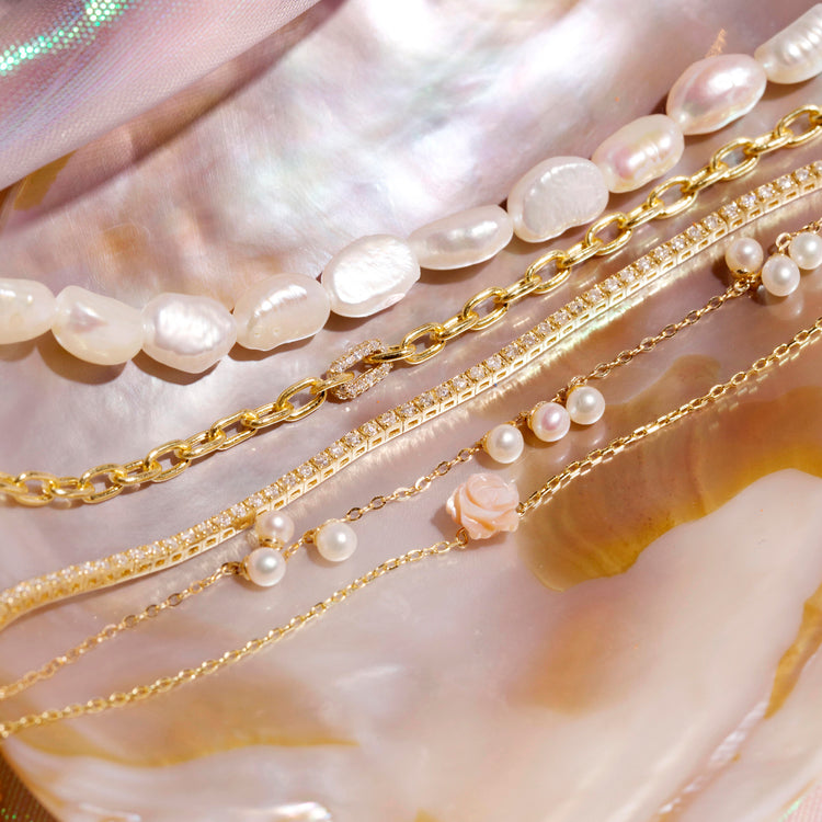 Pearly Charm Bracelet