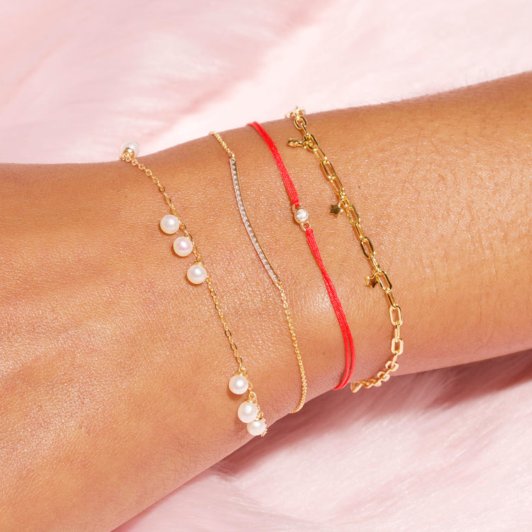 Pearly Charm Bracelet