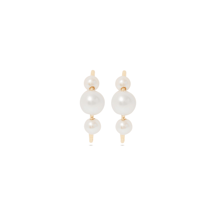 Pearly Trio Hoops