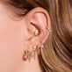 Peridot Front To Back Chain Earring