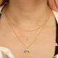 Personalized Rainbow Gemstone Necklace
