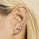 Image of 14K Yellow Gold Pick A Daisy Studs with Stone and Strand Earrings