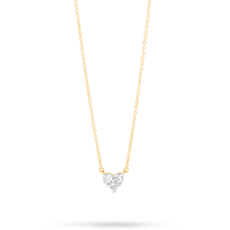 Stone and Strand 10K Yellow Gold Piece Of My Heart Diamond Necklace Front Image