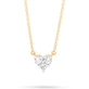 Stone and Strand 10K Yellow Gold Piece Of My Heart Diamond Necklace Close Up Image