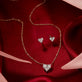 Stone and Strand 10K Yellow Gold Piece of My Heart Studs Editorial Image