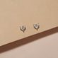 Stone and Strand 10K Yellow Gold Piece of My Heart Studs Editorial Image