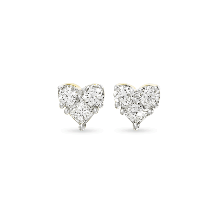 Piece Of My Heart Studs – STONE AND STRAND