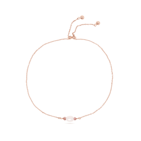 Pink Power Pearl Slider Bracelet