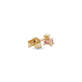 Stone and Strand 10K Yellow Gold Pink Power Ruby and Pink Sapphire Stud Rear Image