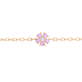 Pink Sapphire Flower Bracelet