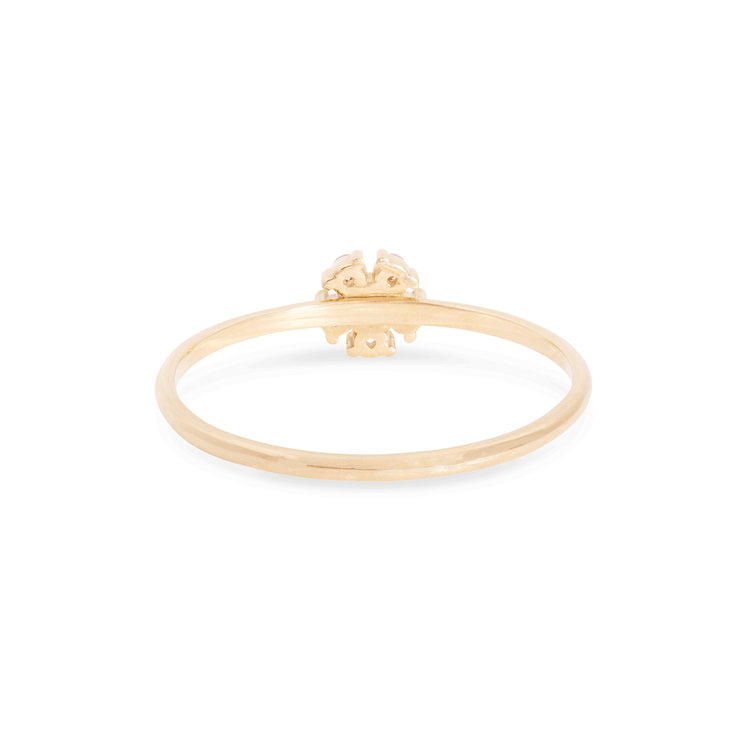 Pink Sapphire Flower Ring