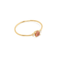 Pink Tourmaline and Diamond Ring