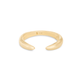 Gold pinch pinky ring