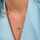 Pleated Pendant Necklace