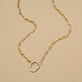 Stone and Strand 10K Yellow Gold Pop and Lock Round Diamond Necklace Editorial Image