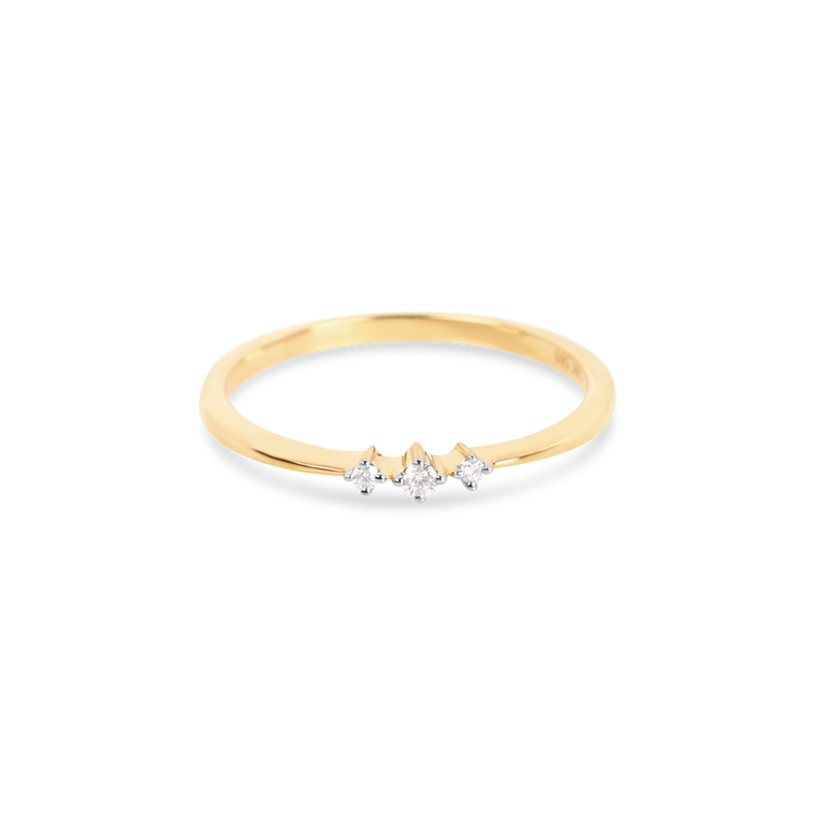 Princess Diamond Trio Ring