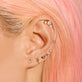 Puffed Heart Piercing Earring