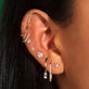 Pave Diamond Initial Stud