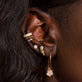 Image of 14K Yellow Gold Pick A Daisy Studs with Stone and Strand Earrings