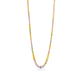 Stone and Strand 10K Yellow Gold Rainbow Bright Tennis Gemstone Necklace Front Image