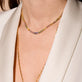 Image of 10K Yellow Gold Rainbow Bright Tennis Necklace with Stone and Strand Necklaces