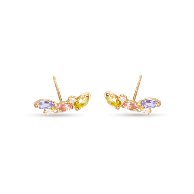 Rainbow stone earrings