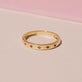 Stone and Strand 10K Yellow Gold Rainbow Starburst Gemstone Band Editorial Image