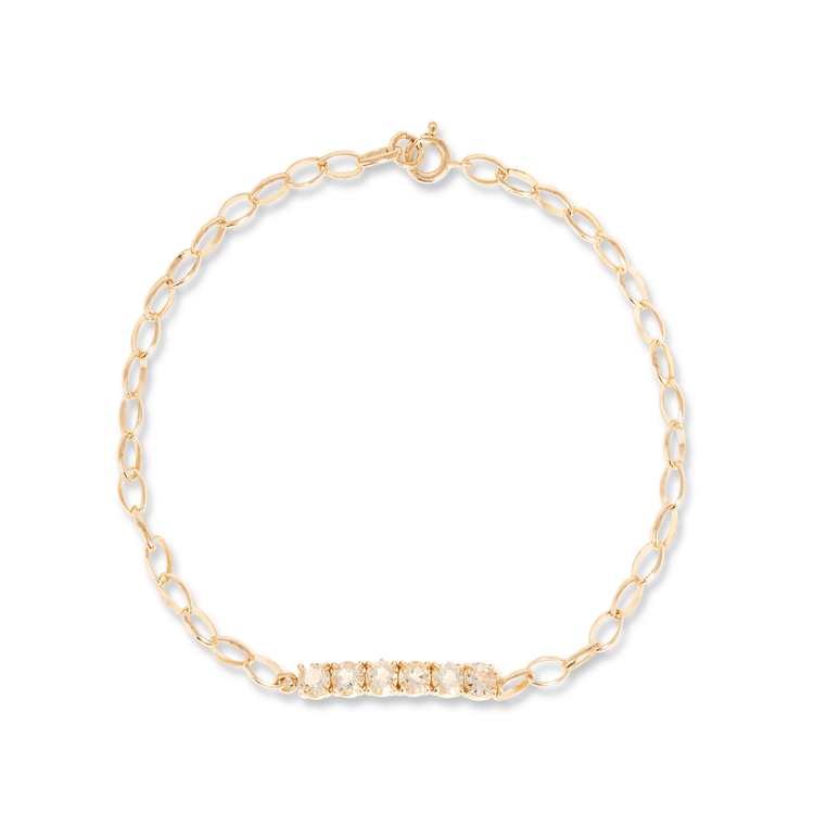 Raise The Bar White Topaz Bracelet