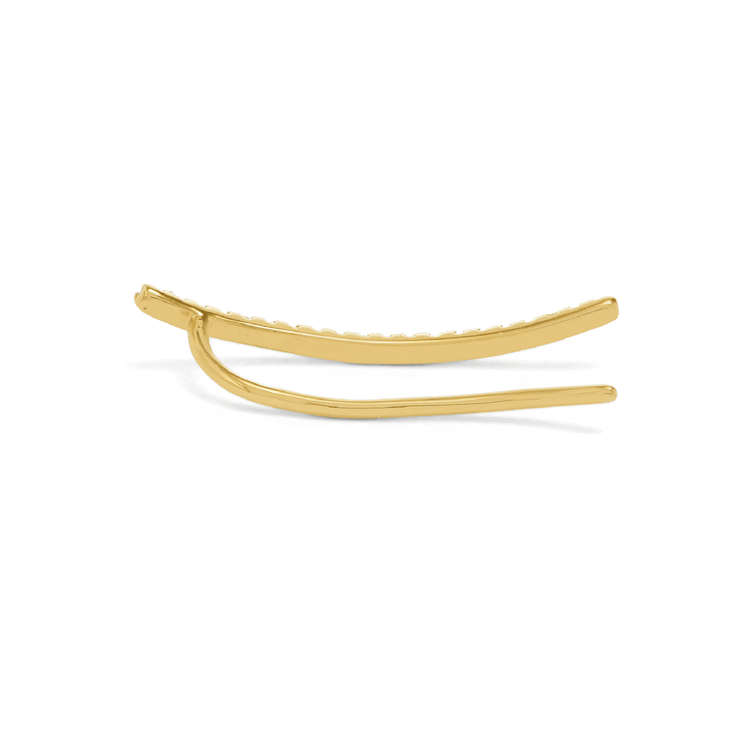 Stone and Strand 10K Yellow Gold Pave The Way Diamond Ear Climber Right Rear Image