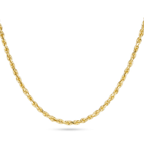 Stone and Strand 10K Yellow Gold Roped Off Necklace Close Up Image