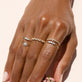 Rose Gold Baguette Diamond Line Ring