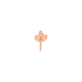 Rose Gold Fan Diamond Stud