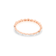 Rose Gold Marquise and Round Shape Pave Diamond Eternity Band