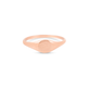 Rose Gold Mini Pinky Signet Ring