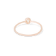 Rose Gold Small Round Diamond Ring